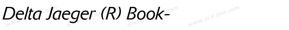 Delta Jaeger (R) Book字体转换